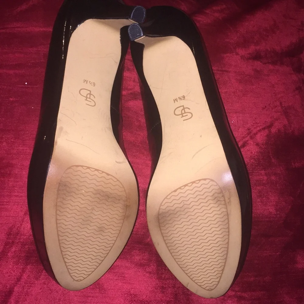 Black Patent Leather Circa Joan & David Heels